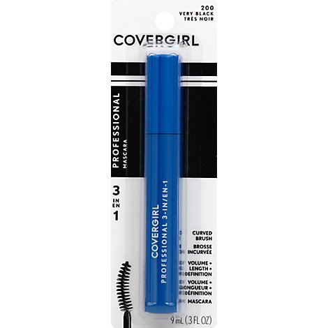 Covergirl Professional 3 in 1 Mascara - with curved brush