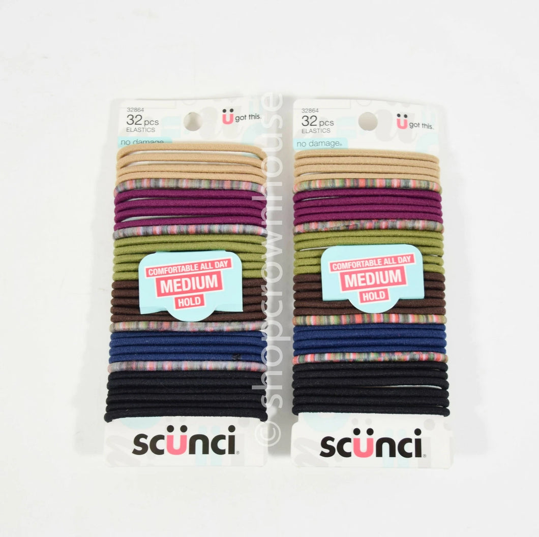 Scunci 32 piece Hair Elastics - Hair Ties #32864