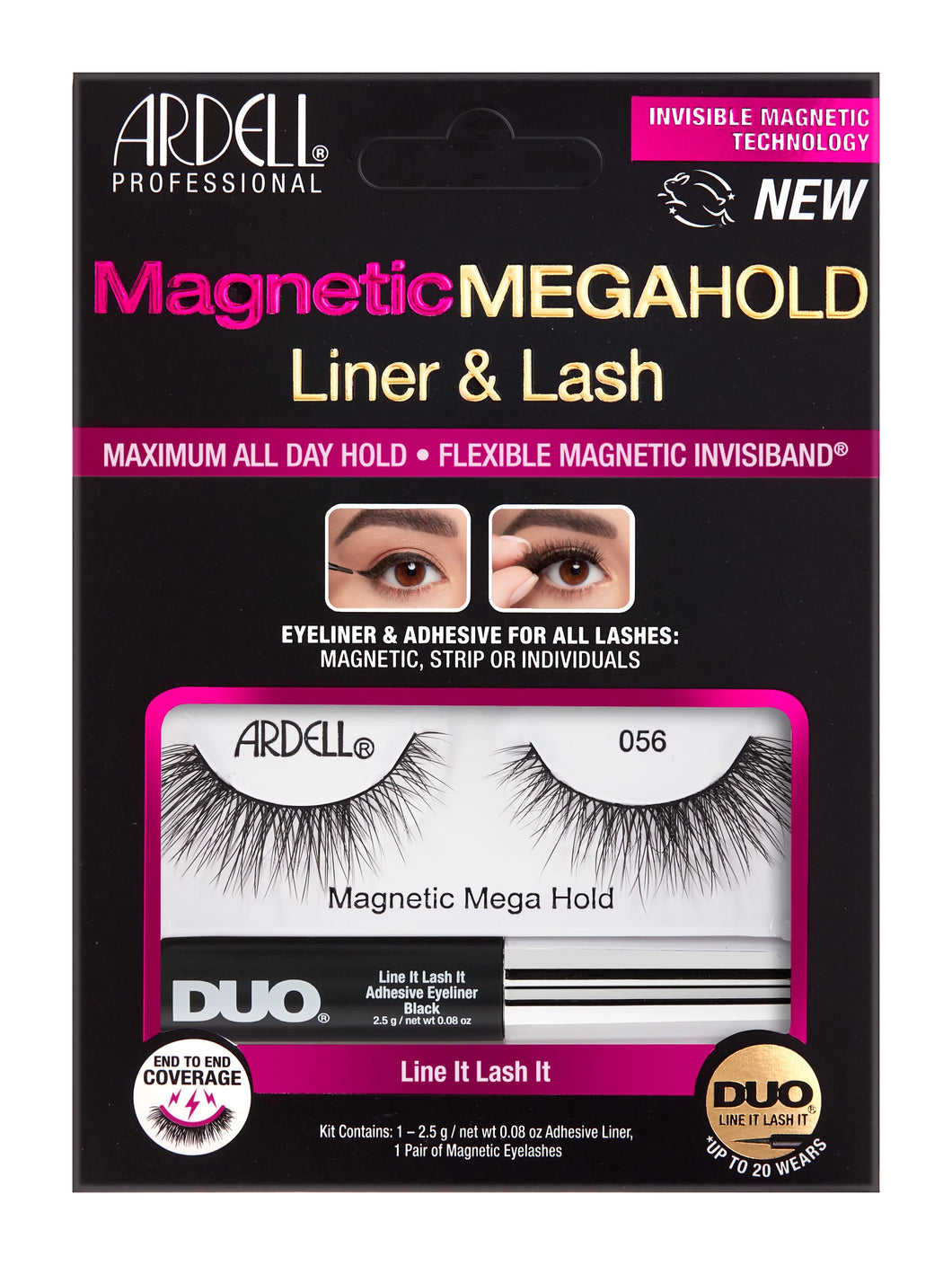 Ardell Magnetic Megahold Liner & Lashes #056