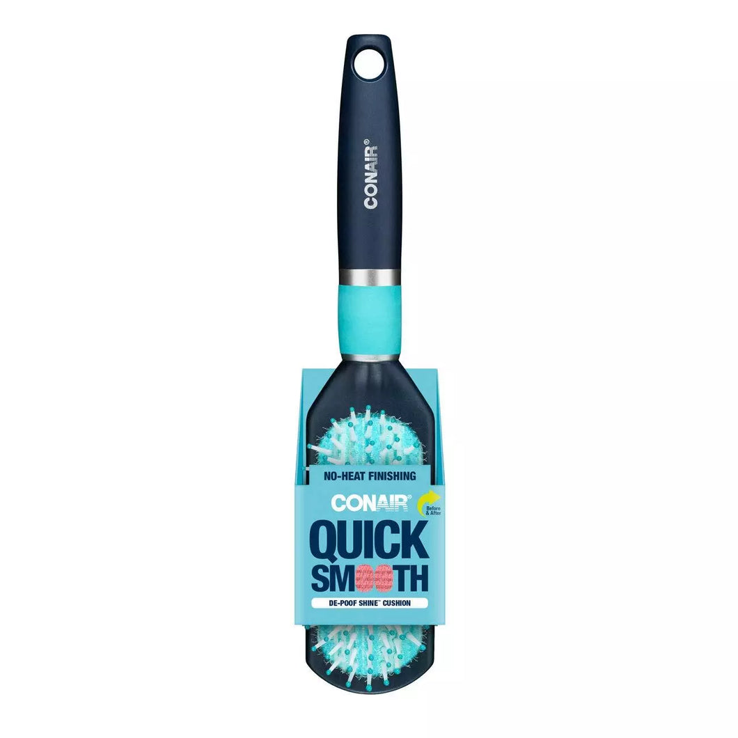 Conair Quick Smooth Brush w/ De-poof Shine Cushion