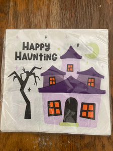 Halloween Beverage PaperNapkins "Happy Haunting"
