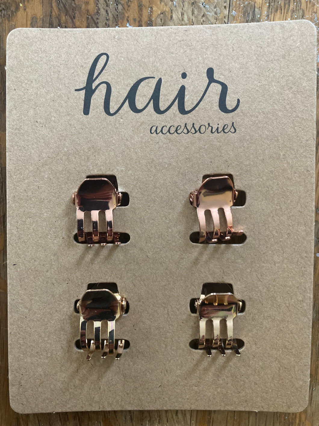 Scunci Copper Color Small Jaw Clips 