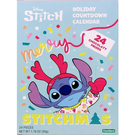 2025 Lilo & Stitch Advent Calendar Countdown to Christmas Calendar w/ 24 Milk Chocolates