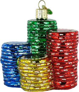 Old World Christmas Poker Chips Ornament