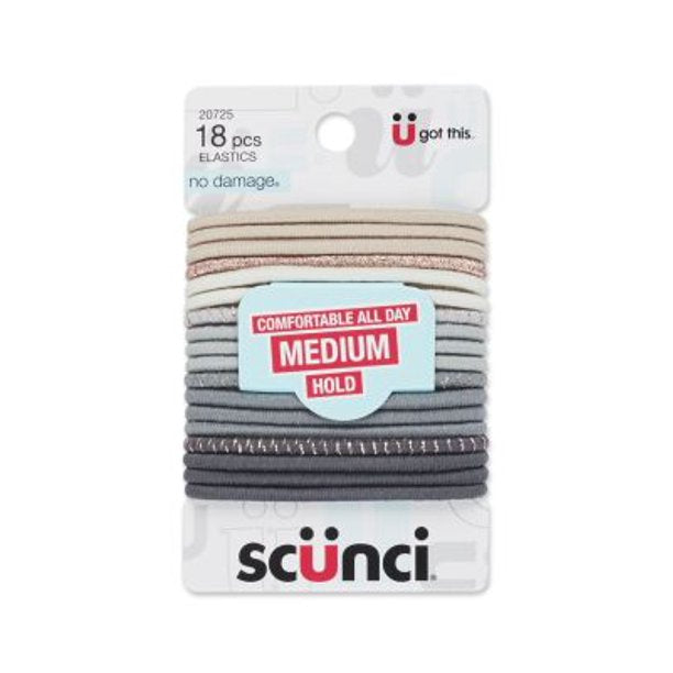 Scunci Elastics 18 piece - Medium Hold #20725
