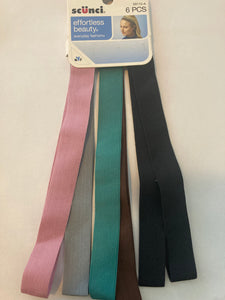 Scunci Effortless Beauty Everyday Fashion 6 piece Headbands