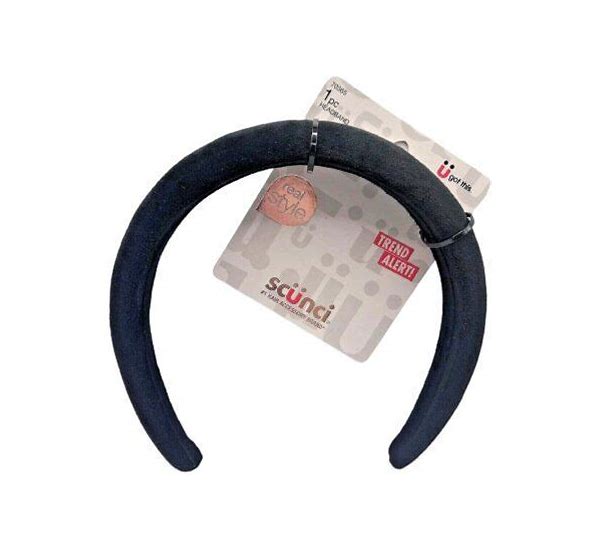Scunci Black Velvet Head Band #70365
