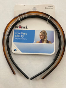 Scunci Effortless Beauty Everyday Fashion 3 piece Headband #90086-H