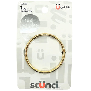 Scunci - Jean Wire Gold Wire Circle Barrette