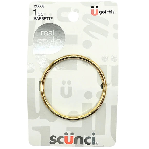 Scunci - Jean Wire Gold Wire Circle Barrette