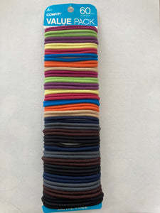 Conair 60 Piece Value Pack Hair Ties Hair Elastics