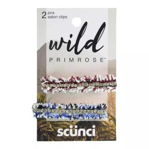 Scunci Wild Primrose 2 piece salon clips