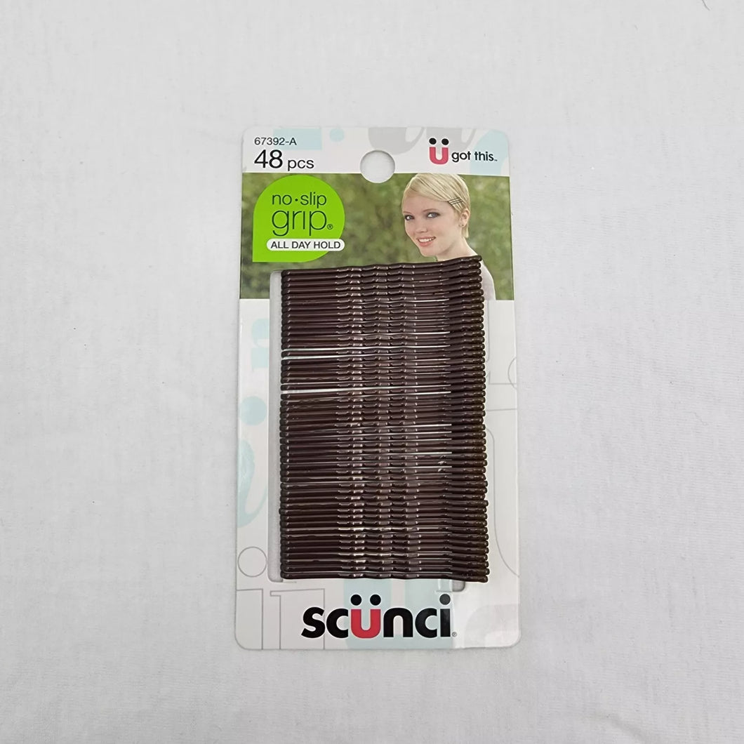 Scunci No-Slip Grip Bobby Pins #67392-A Pack of 48 pins