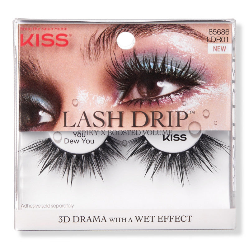 KISS Lash Drip You Dew You Fake False Eyelashes Wet Effect #85686