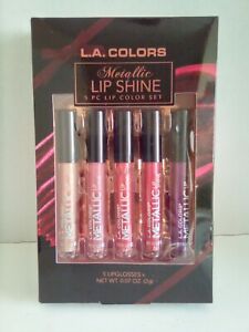 L.A. L. A. Colors Metallic Lip Shine 5 piece collection