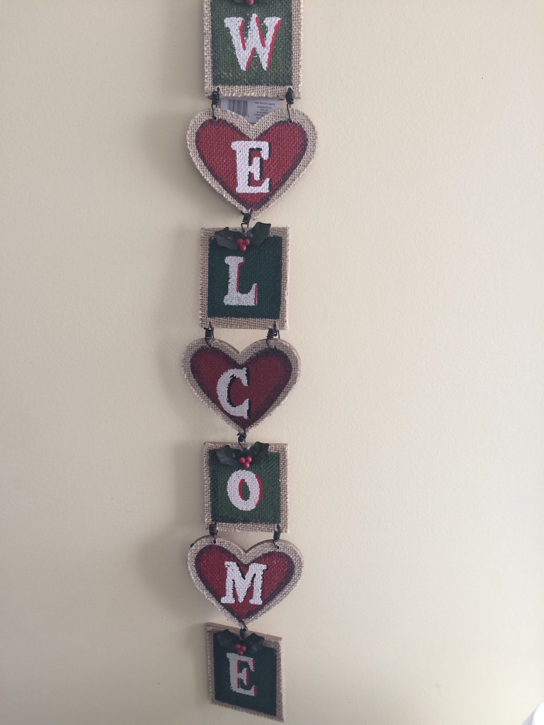 Welcome Sign Hanging